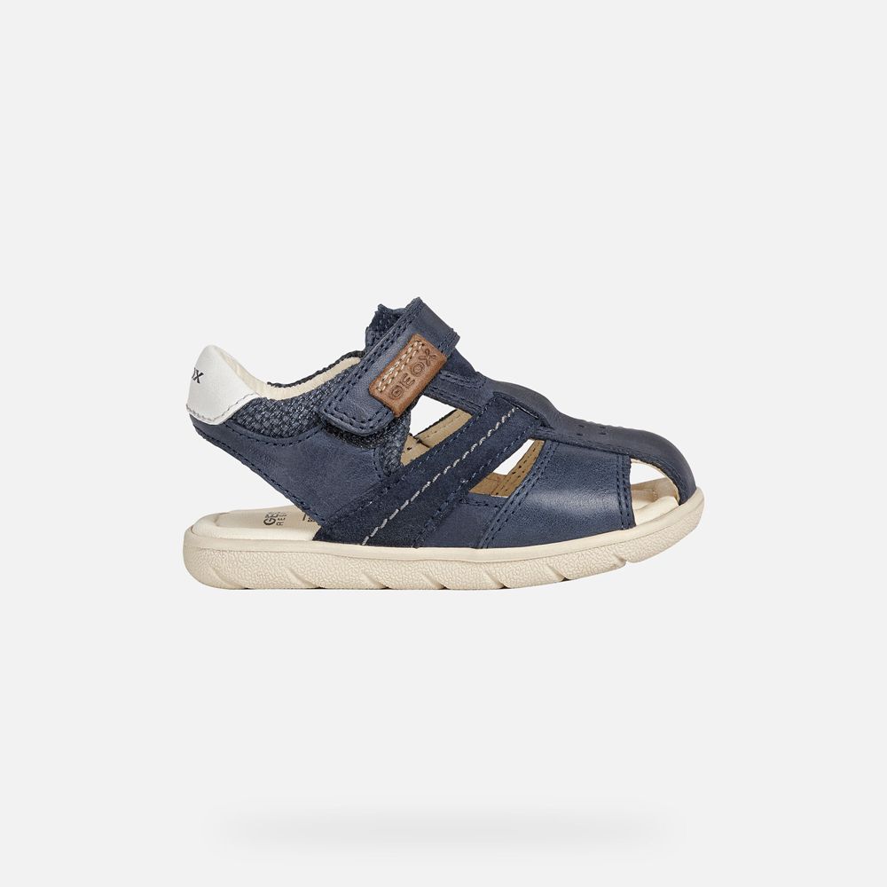 Sandalias Geox Bebe Azul Marinho - Alul Boy - CKMTU1759